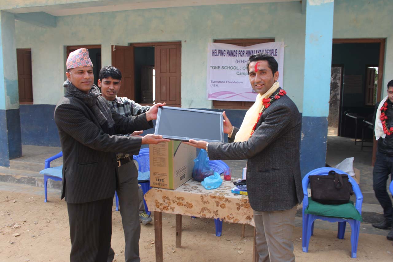 One School One Computer Campaign at Gorkha Nepal.