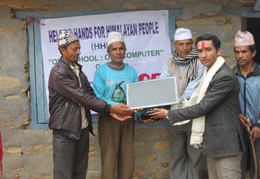 One School One Computer Campaign at Gorkha Nepal.
