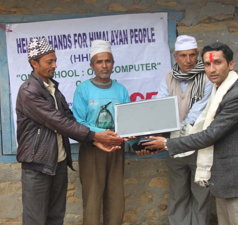 One School One Computer Campaign at Gorkha Nepal.
